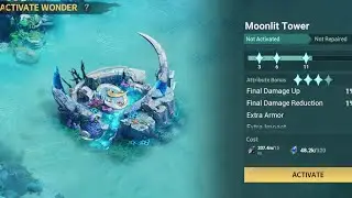 Moonlit Tower New Upgrade Stats Buff - Sea of Conquest - SOC - 