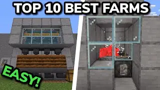 TOP 10 BEST FARMS in Minecraft Bedrock 1.21 (MCPE/Xbox/PS/Switch/PC)