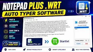 Notepad Plus .WRT Auto Typer Software | WRT Auto Typer | Auto Typer Software For Notepad Plus WRT |