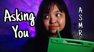 ASMR Asking You Absurd Questions in English & Indonesian ( Whisper & Writing Sound)