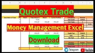Binary Money management sheet | binomo | olymp trade |  quotex