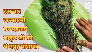 मोरपंख से बनाएं लड्डू गोपाल जी की बहुत ही प्यारी जन्माष्टमी के लिए पोशाक।
