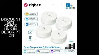 ZigBee Temperature And Humidity Sensor Remote Monitoring Hygrometer,Smart Home Automation,For Alexa