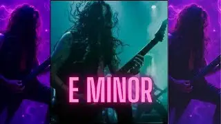 Ambient Metal Guitar Backing Track Jam in E Minor -  90 bpm