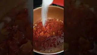 Fire roasted tomato basil soup. #cookwithme #recipe #budgetfriendlyeats #soup #Tomato 