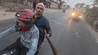 Dji Osmo Action 6 Camera দিয়ে সকাল ভোর ৫ টার পরে রাস্তায় অনেক কুয়াশা  ভিডিও করলাম#Dji 6#Dji mic min