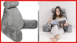 Milliard Extra Large Reading Pillow with Shredded Memory Foam, Wedge Back Rest Pillow