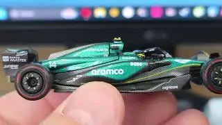 Mini GT #999 (Aston Martin AMR24 #14 Fernando Alonso 2024 F1 2024 Bahrain GP)
