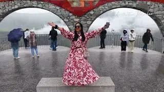 Russia Georgia Friendship Monument | A Drone View | Solo Travel | Georgia Diaries 🇬🇪 | Gadauri | 
