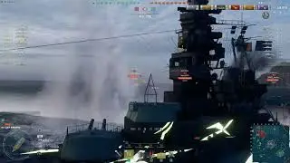 World Of Warships Random Battle Gameplay With ARP KIRISHIMA