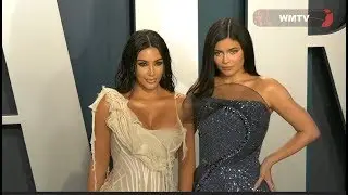 Kylie Jenner and Kim Kardashian arrive at 2020 Vanity Fair Oscar Party