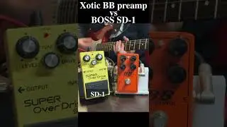 Xotic BB preamp vs BOSS SD-1 low gain #xotic #bosspedals #guitarpedals #guitar #fractalaudio