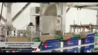 Automatic Detergents Powder Carton Packing Machine - Washing Powder Packing Machine - Flexipack UAE