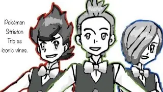Pok&eacute;mon Striaton Trio as iconic vines.