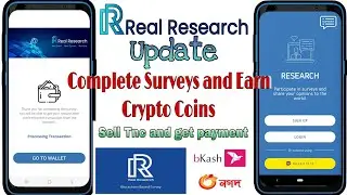 Real Research Update || Earn Crypto Tokens By Doing Survey ||