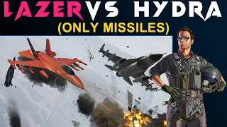 GTA 5 ONLINE: LAZER VS HYDRA DOGFIGHT | F4D