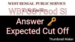 WBPSC FOOD SI QUESTION AND ANSWER PART 2|Expected cut off|Mathematics solution