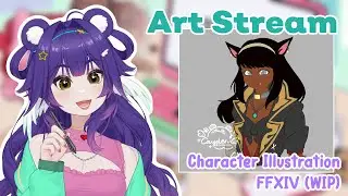 FFXIV Character Illustration 🐶 PUPPY CAM 📱[vertical]