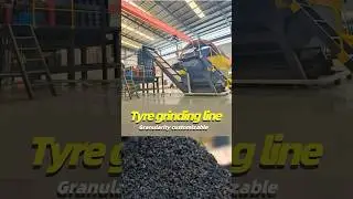 Tire Recycling Revolution: High-Efficiency Four-Step Tire Shredding Production Line #tiredisposal