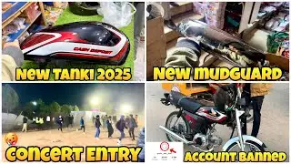 Accound Banned💔😭|New mudguard😍|Concert Entry😂|Mobile Kharab Ho Ghya😭|New Tanki 2025❤️