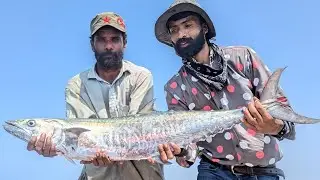 Charna Trolling fishing | Bottom handline fishing 2024 | Barracuda Grouper #charna #dodarya