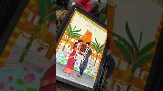 Engagement Poster design🩷 #posterdesign #posters #southindianwedding #weddingposter