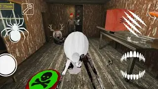 Playing as spider mom in granny house escape | granny mod menu chapter one | big item 