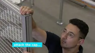 Bosch Rexroth EcoSafe protective fence assembly   FRAME YOUR FACTORY