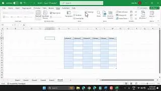Row and column headings disappearing missing in Excel