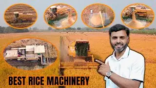 Fastest Rice Harvesting Machine | Advanced Agriculture Technology | Farming Expert 786