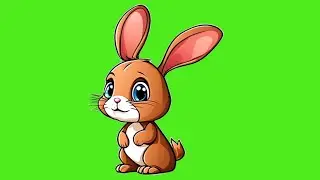 Talking Bunny / Talking Rabbit | Green Screen | No Copyright| Animated Cartoon Character