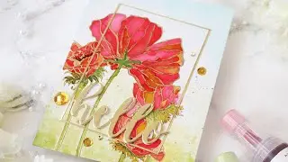 Coloring using Altenew Artist Marker Refills - Guest Designer at Altenew Card Blog