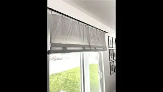 Dani Designs Co Light Gray Soft Cotton Sliding Glass Door How-To Roll Video