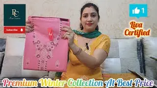 Premium🌹 Winter 🔥Collection At Best👍Price||Shivam Textile Liva👌Certified Suits Free Shipping Ke Sath