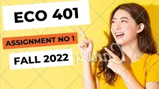 ECO401 Assignment No 1 Solution || Eco401 Assignment Solution Fall 2022