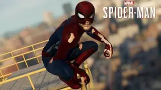 Spider-Man PC - Damaged Classic Suit MOD Free Roam Gameplay!