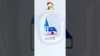 Easy drawing house but in water #howtodraw #drawing #easydrawing #coloring #house #kids #forkids