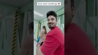 Kiss Mark Challenge!! 💋🔥 | Funny Reactions 😂 | Myna Wings | #shorts