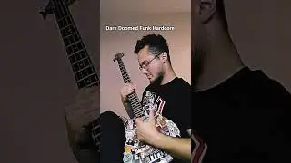 dark doomed funk hardcore music on bass guitar #shorts