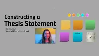 Constructing a Thesis Statement