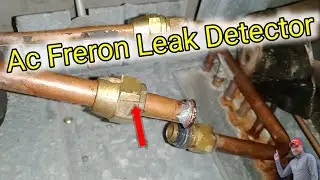 Ac freron leak detector | how to fix ac gas leak in house | ac gas leak check