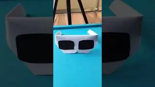 how to make paper glasses 🕶️ for kids #diy #craft #papercraft #shorts #youtubeshorts #kidscraft