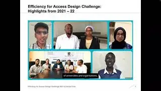 Efficiency for Access Design Challenge Grand Final 2022