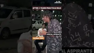 Oops ! 3 year practice rule 🥲 #ytshorts #judiciary #judiciarypreparation #viralvideo #viral