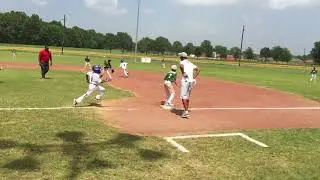 Kaden Hits Infield Single in 3rd vs Clarksdale 7-1-18