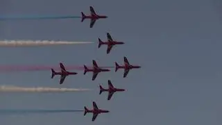 Red Arrows At Dunsfold Wings And Wheels 2018