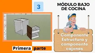 💥 [MÓDULO DE COCINA CON CAJONES ]  ✅ COMPONENTES DINÁMICOS