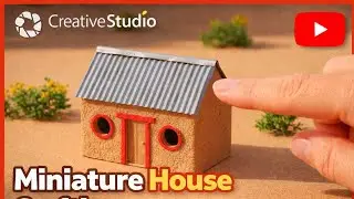 DIY  Mini Realistic broken  House after Model house Making#highlights 