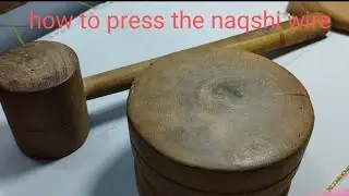 how to press the zardozi naqshi wire#thoripitta work