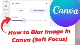 Как размыть изображение в Canva (мягкий фокус)